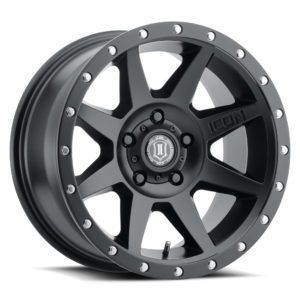 LC100/LC200/LX470/LX570 (17×8.50) 4 x REBOUND SATIN BLACK SIX SPEED 5×150 +25 Offset