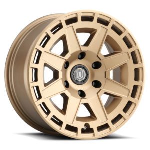 JK/JL/JT (17×8.50) 5 x COMPASS SATIN BRASS 5×5 -6 OFFSET