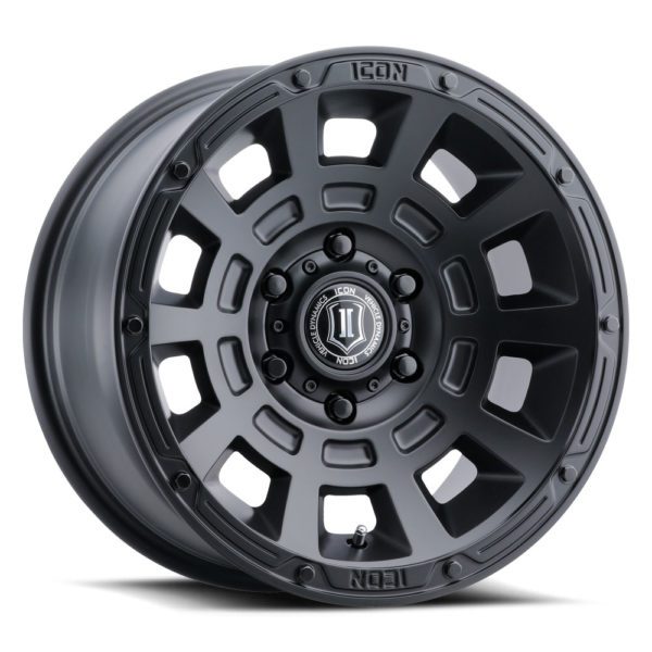 LC100/LC200/LX470/LX570 (17×8.50) 4 THRUST SATIN BLACK SIX SPEED 5×150 +25 Offset