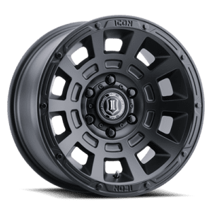 JK/JL/JT (17×8.50) 5 x THRUST SATIN BLACK 5×5 -6 OFFSET