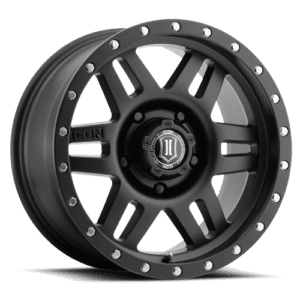 TUNDRA (17×8.50) 4 x SATIN BLACK SIX SPEED 5×150 +25 Offset