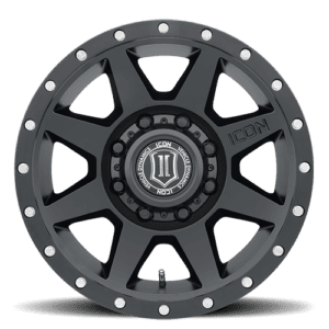 SILVERADO/SUBURBAN/SIERRA 2500HD (18×9) 4 x REBOUND HD SATIN BLACK 8×180 +12 OFFSET