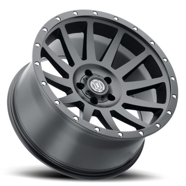 JK/JL/JT (17×8.50) 5 x COMPRESSION SATIN BLACK 5×5 -6 OFFSET