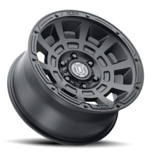 Tundra (17×8.50) 4 THRUST SATIN BLACK SIX SPEED 5×150 +25 Offset