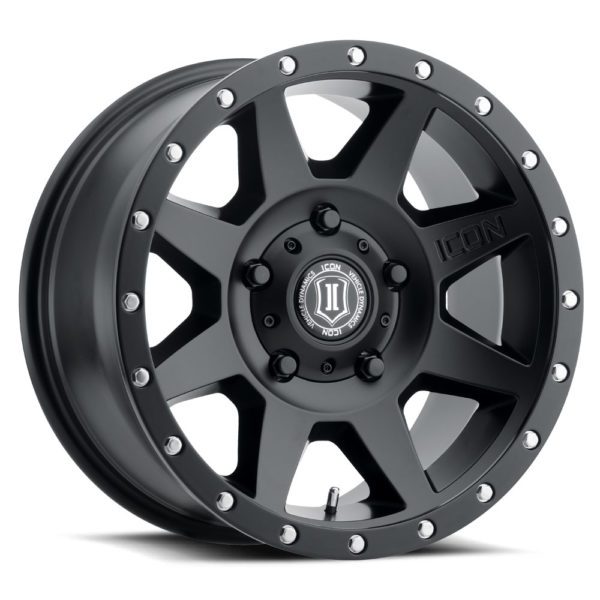 RAM 1500 (17×8.50) 4 x REBOUND SATIN BLACK 5×5.5 (0 OFFSET)