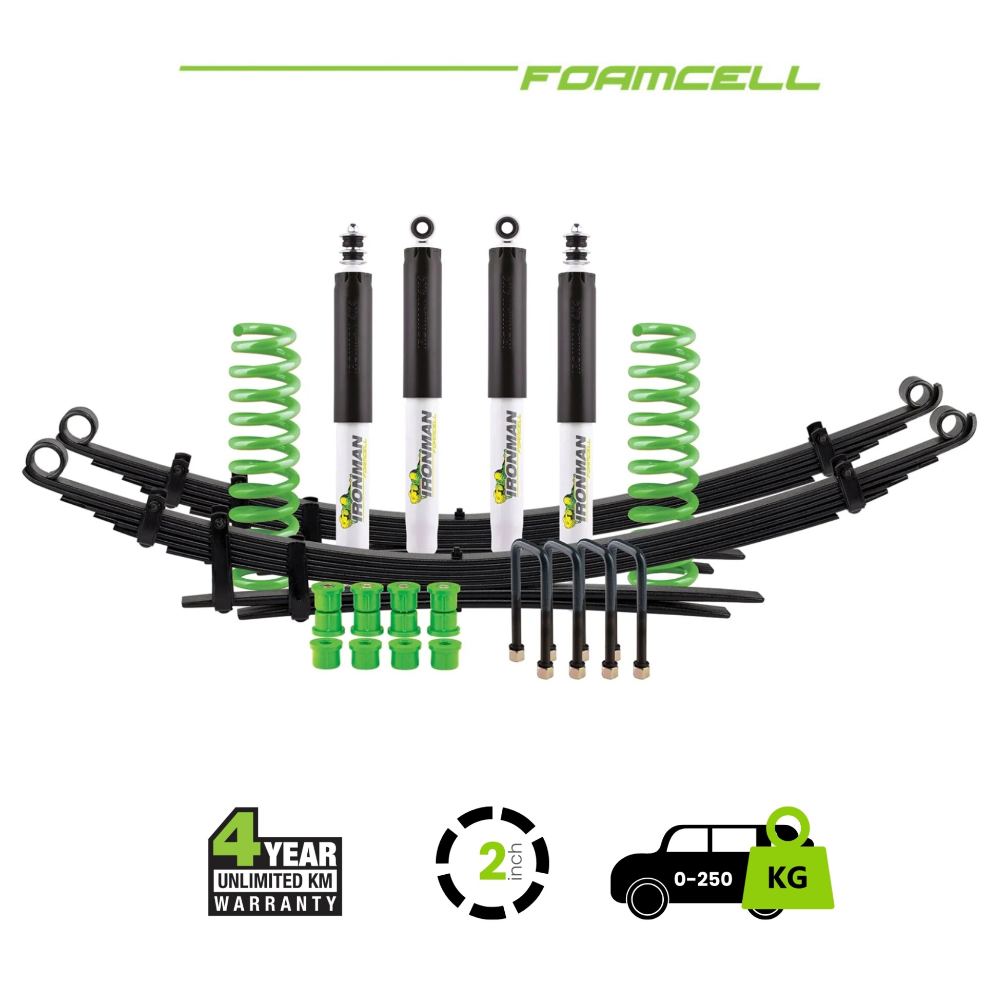 LC78 Foam Cell Suspension Kit – 2 Inch Lift 0-250