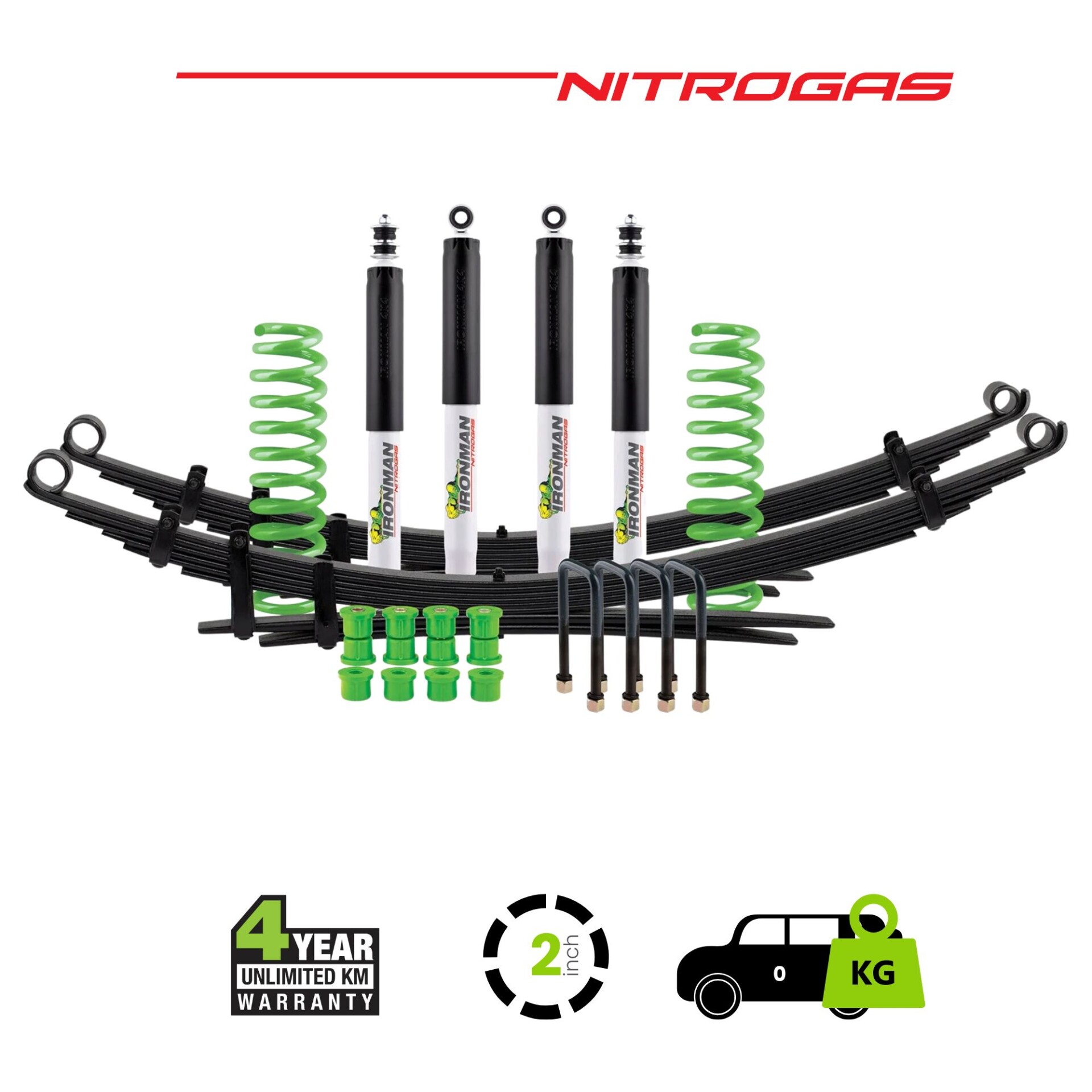 LC78 Nitrogas Suspension Kit 2Inch Lift