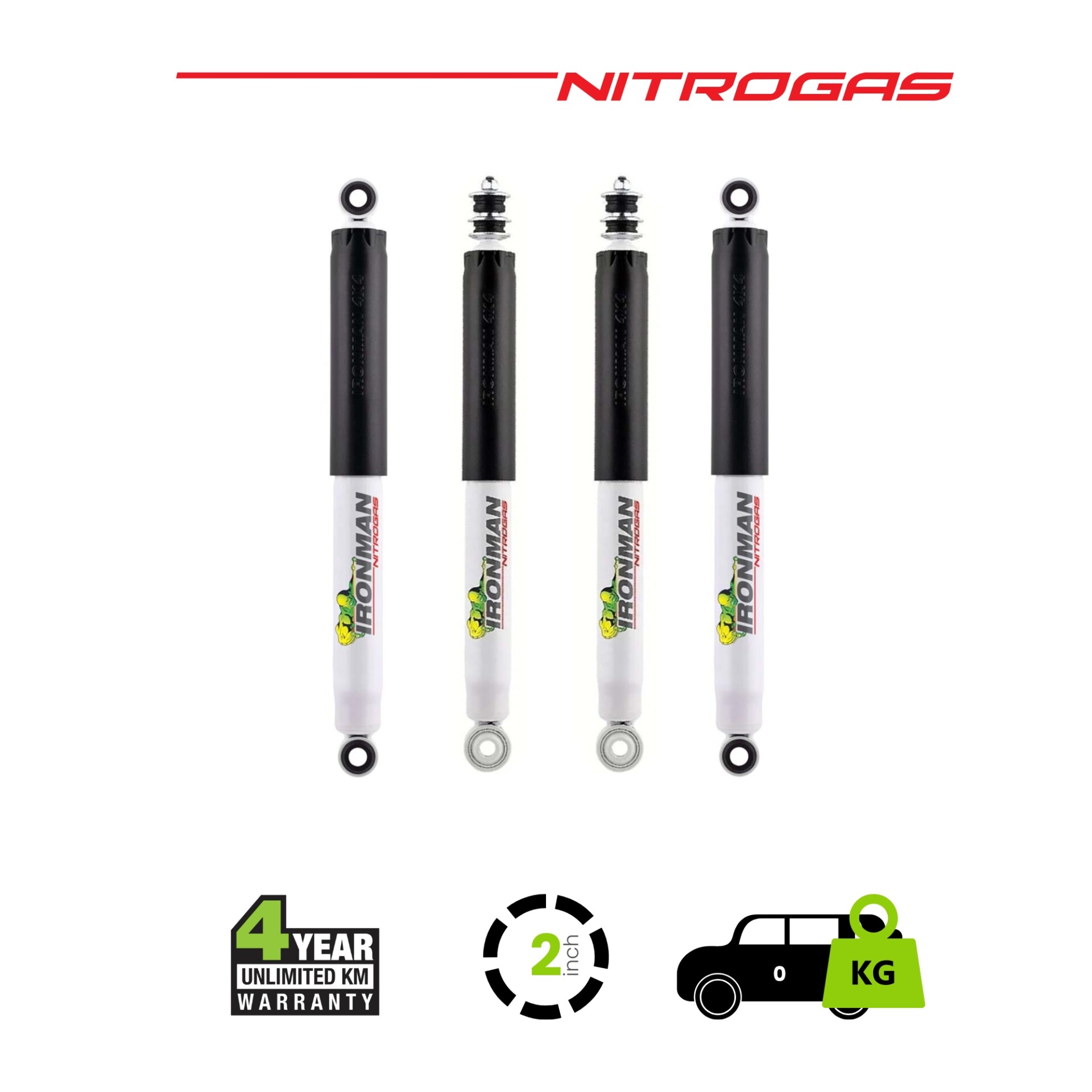 LC78 Nitrogas Suspension Kit 2Inch Lift