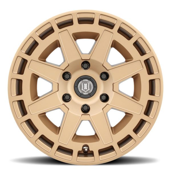 JK/JL/JT (17×8.50) 5 x COMPASS SATIN BRASS 5×5 -6 OFFSET