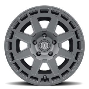 JK/JL/JT (17×8.50) 5 x COMPASS SATIN BLACK 5×5 -6 OFFSET
