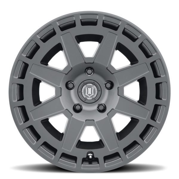 JK/JL/JT (17×8.50) 5 x COMPASS SATIN BLACK 5×5 -6 OFFSET