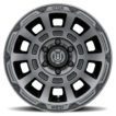 LC100/LC200/LX470/LX570 (17×8.50) 4 THRUST SMOKED SATIN BLACK TINT 5×150 +25 Offset - Image 3