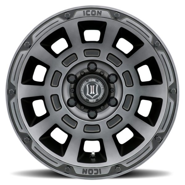 TUNDRA (17×8.50) 4 THRUST SMOKED SATIN BLACK TINT 5×150 +25 Offset