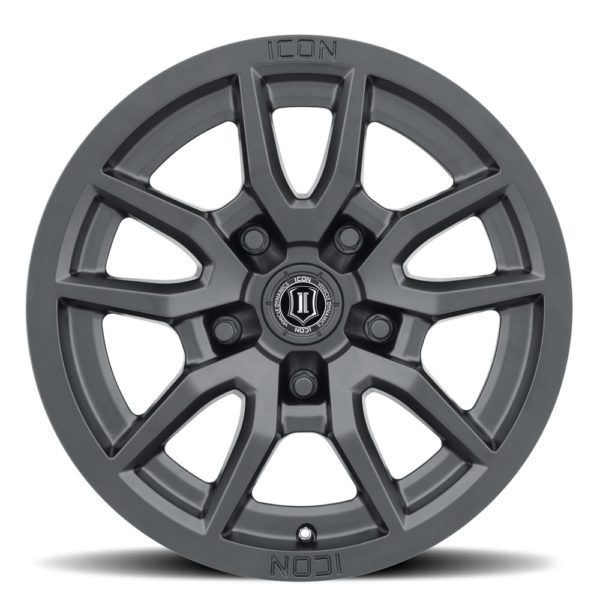 JK/JL/JT (17×8.50) 5 x VECTOR5 SATIN BLACK 5×5 -6 OFFSET