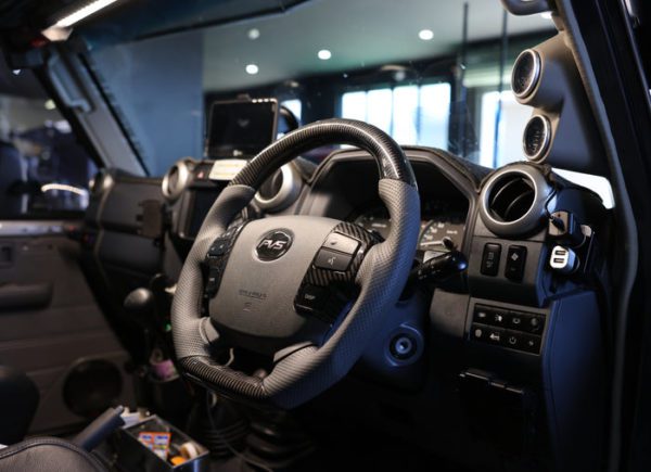 LC70 Grey Leather Steering Wheel with Steering Controls