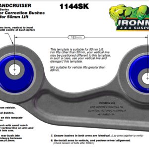 Y61 PICKUP POLYURETHANE CASTER CORRECTION – 2° OFFSET