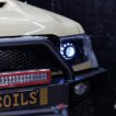 LC70/LC71/LC76/LC78/LC79 Black LED Headlights Coloured Halo + Demon Eyes Clear Lens - Image 4