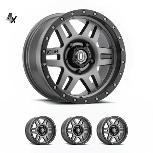 LC100/LC200/LX470/LX570 (17×8.50) 4 TITANIUM SIX SPEED 5×150 +25 Offset