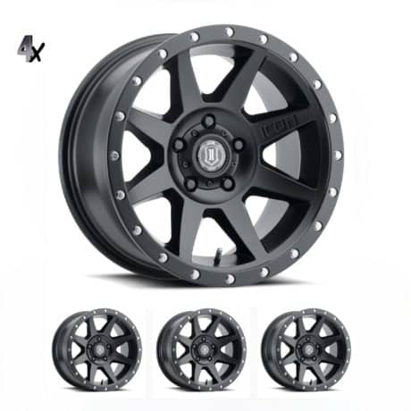 RAM 1500 (17×8.50) 4 x REBOUND SATIN BLACK 5×5.5 (0 OFFSET)