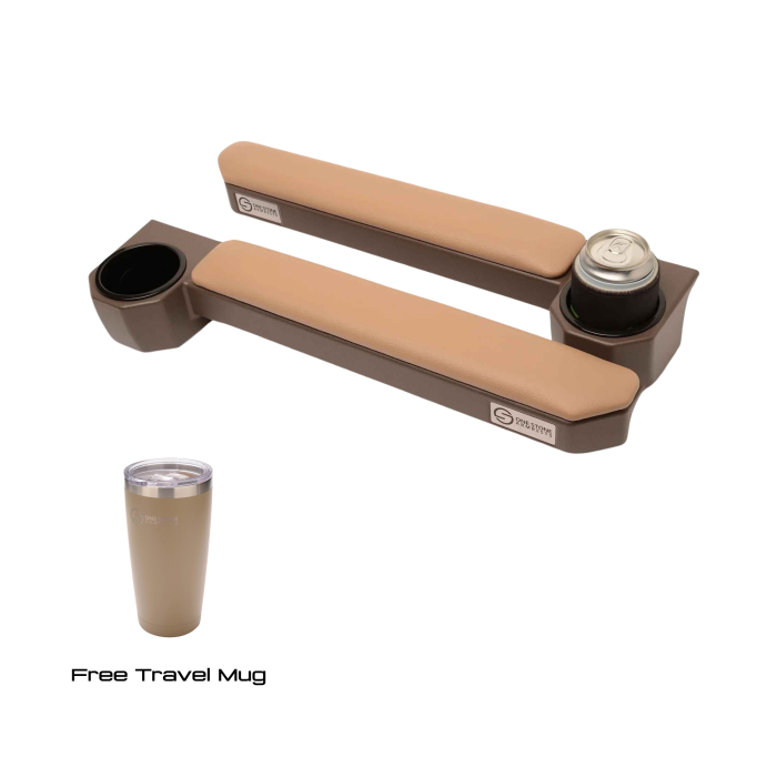 LC 70 Armrest Tan Full set (driver + passenger side)