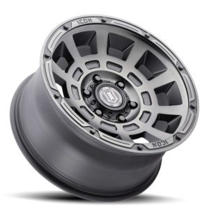 TUNDRA (17×8.50) 4 THRUST SMOKED SATIN BLACK TINT 5×150 +25 Offset