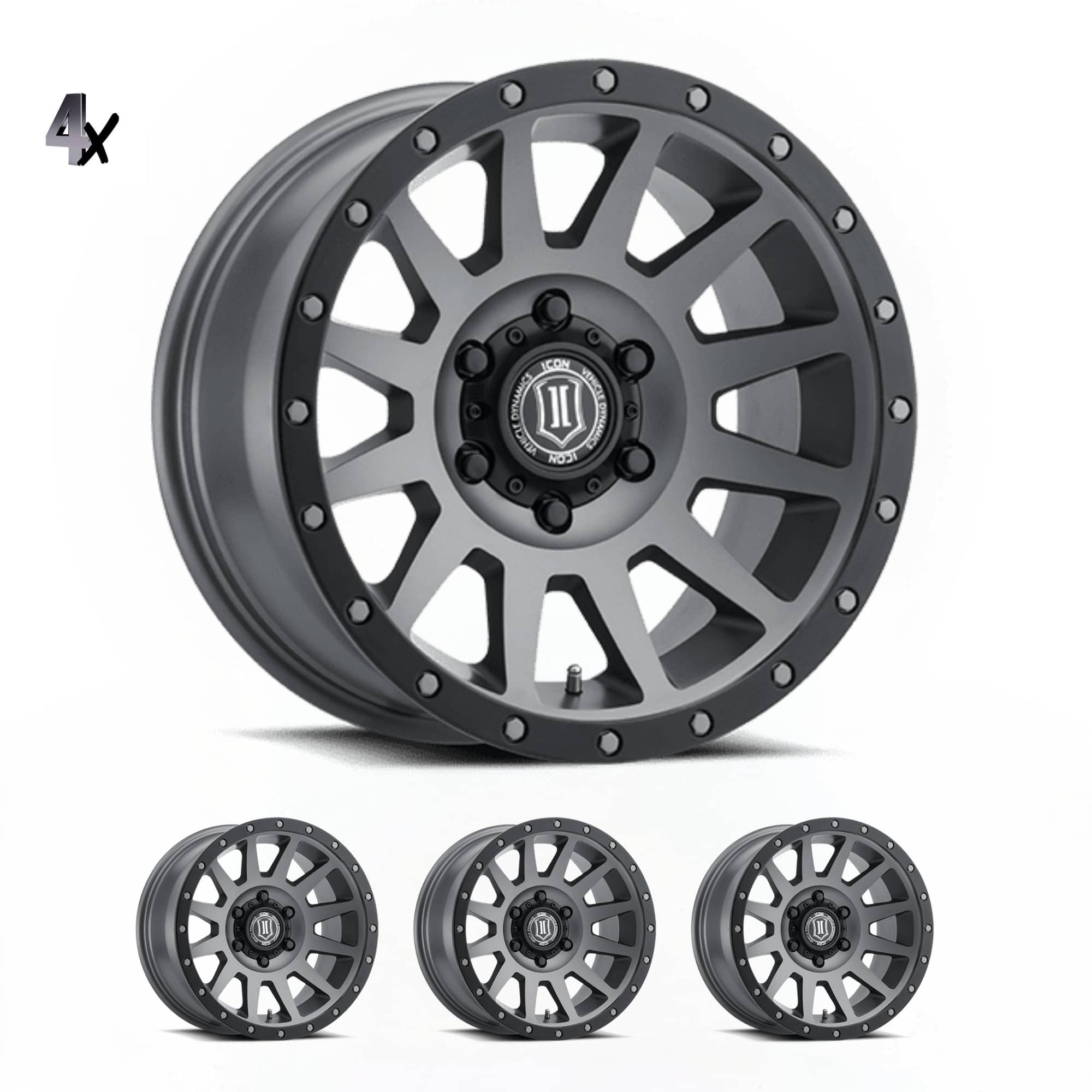 F-150/RAPTOR/EXPEDITION (17×8.50) 4 x COMPRESSION TITANIUM 6×135