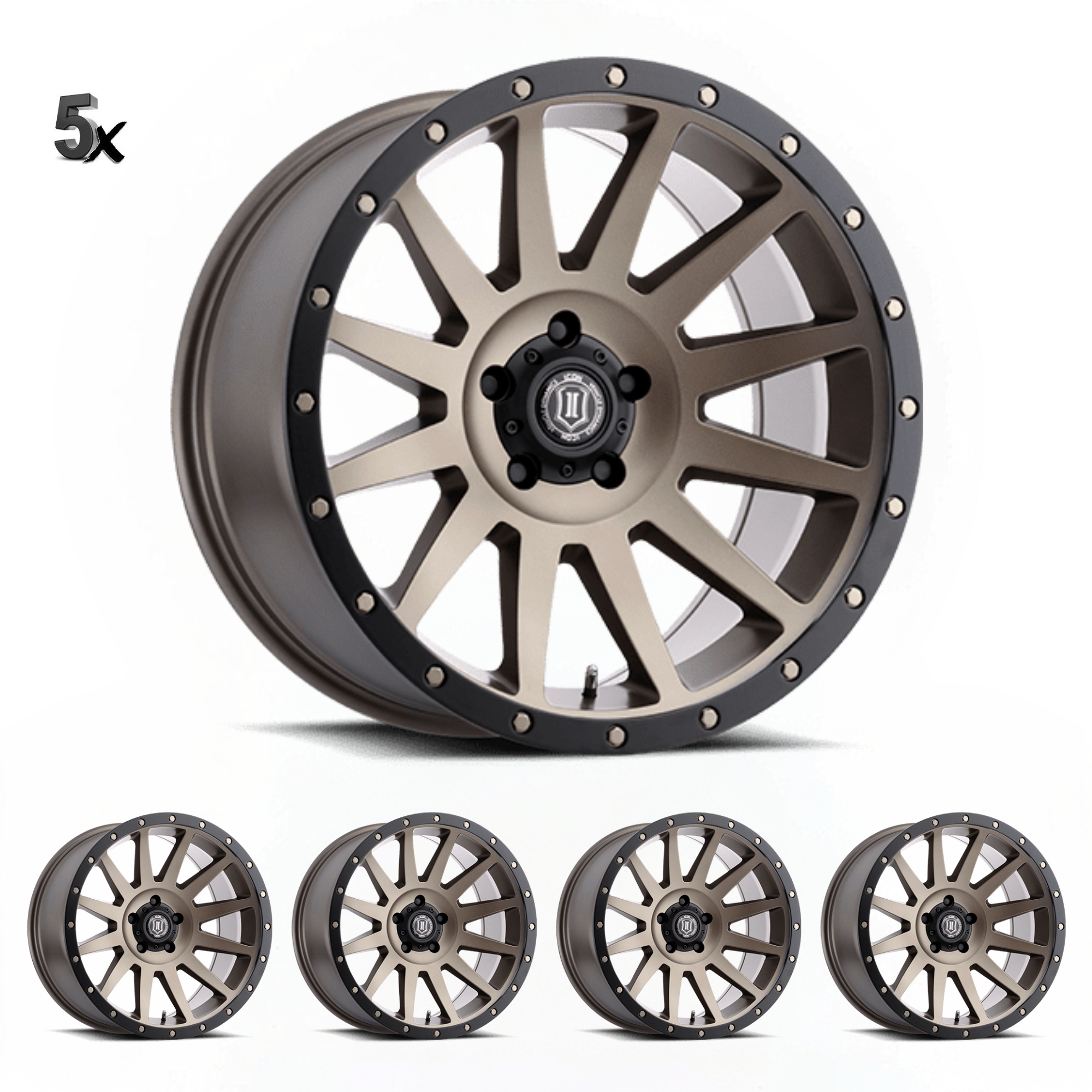 JK/JL/JT (17×8.50) 5 x COMPRESSION BRONZE 5×5 -6 OFFSET