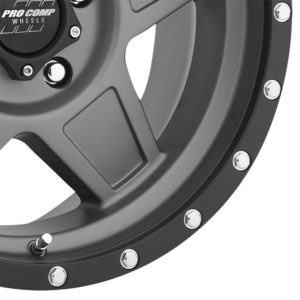 Pro Comp 35 Series Predator, 17×8.5 Wheel with 6 on 5.5 Bolt Pattern – Matte Graphite