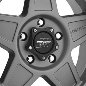 Pro Comp 35 Series Predator, 17×8.5 Wheel with 5 on 5 Bolt Pattern – Matte Graphite