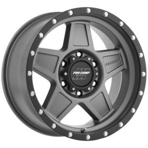Pro Comp 35 Series Predator, 17×8.5 Wheel with 6 on 5.5 Bolt Pattern – Matte Graphite