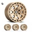 RAM 1500 (17x8.50) 4x COMPASS SATIN BRASS 6x5.5" (0 OFFSET)