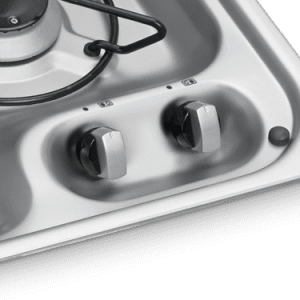 DOMETIC TWO-BURNER GAS HOB WITH GLASS LID