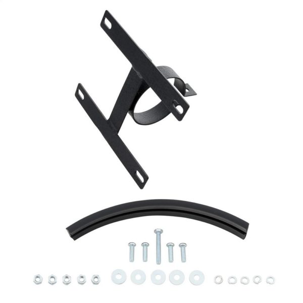 3″ Tube Mounted License Plate Bracket (Black)