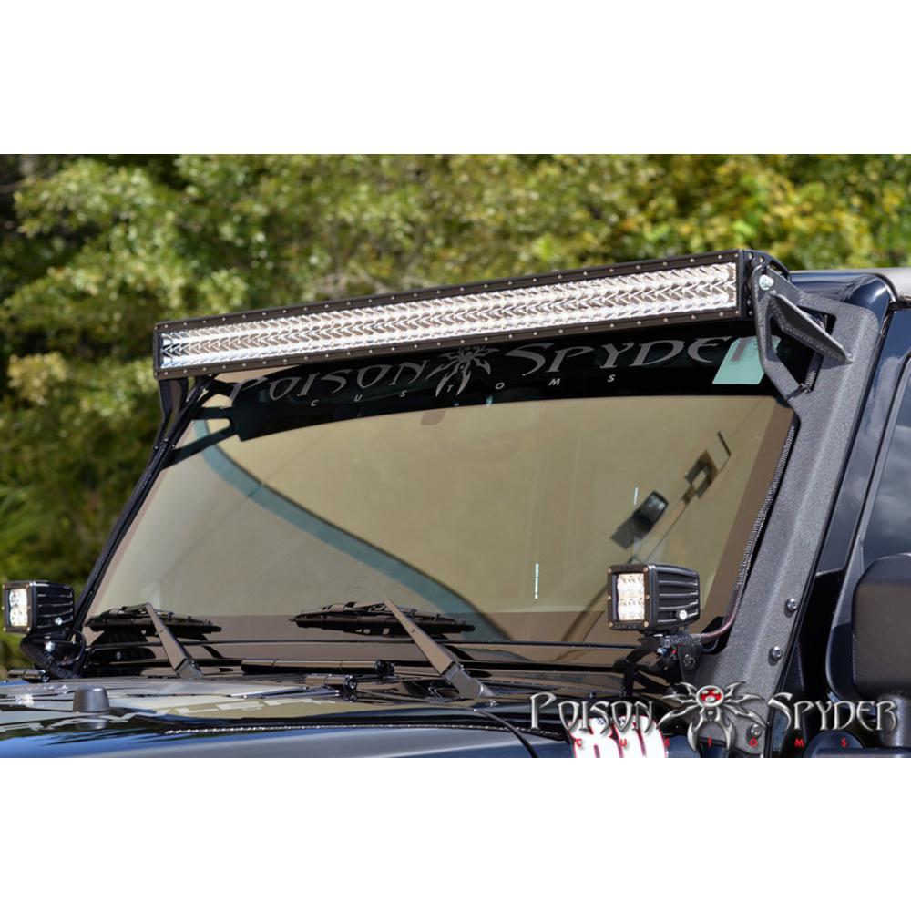 JEEP WRANGLER JK Poison Spyder A-Pillar 50 ” Light Bar Mount (Bare)