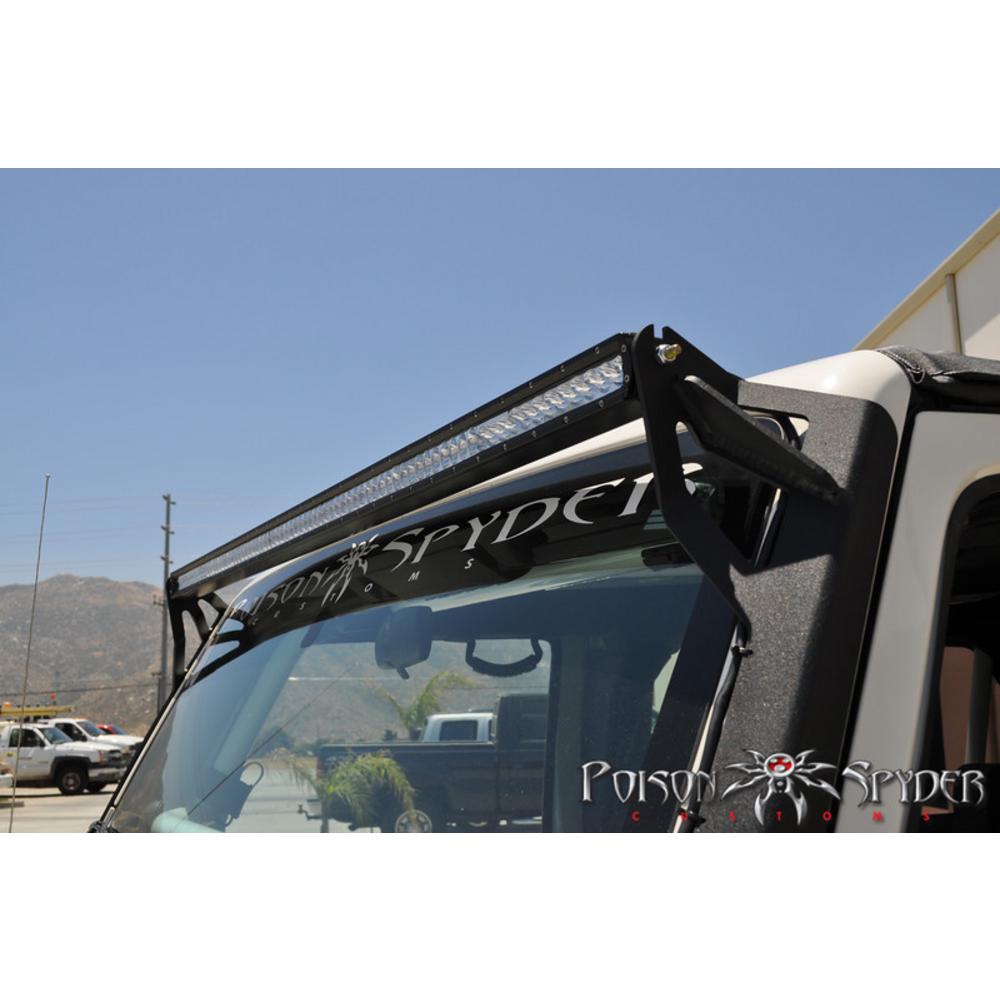 JEEP WRANGLER JK Poison Spyder A-Pillar 50 ” Light Bar Mount (Bare)