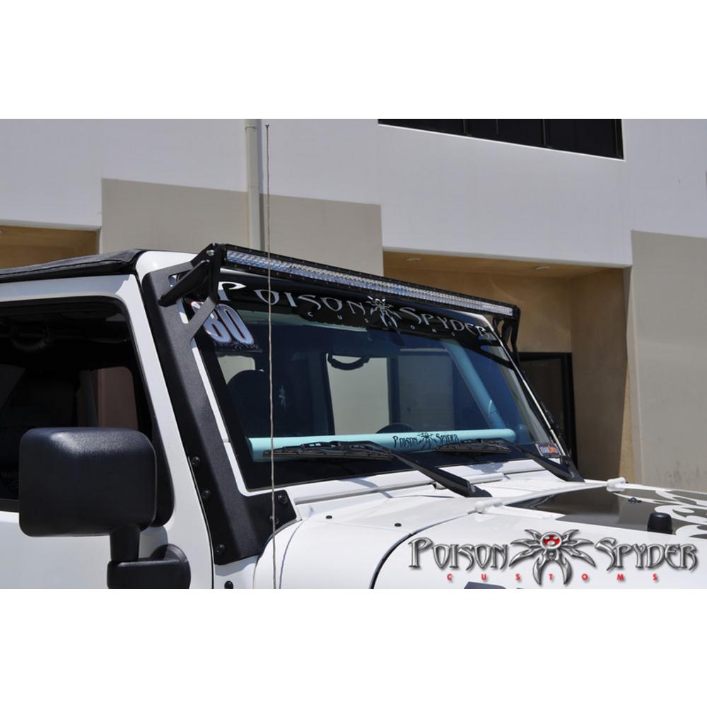 JEEP WRANGLER JK Poison Spyder A-Pillar 50 ” Light Bar Mount (Bare)