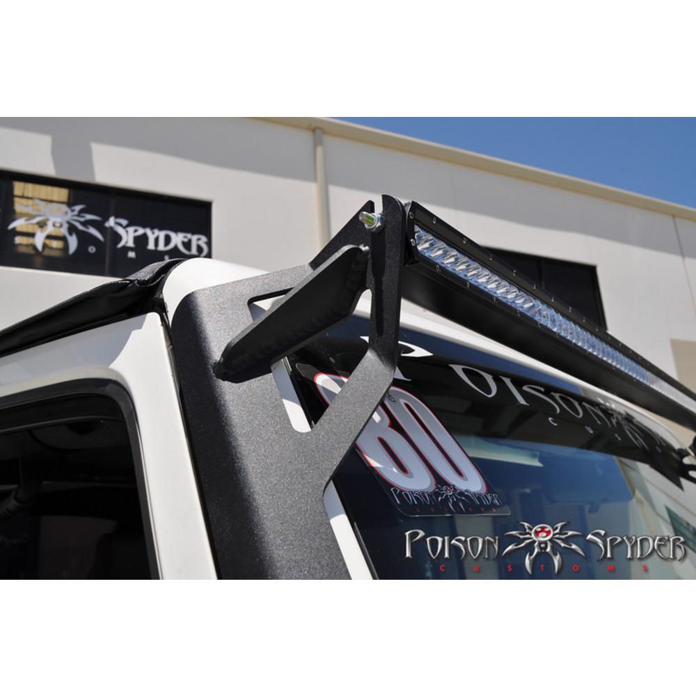 JEEP WRANGLER JK Poison Spyder A-Pillar 50 ” Light Bar Mount (Bare)