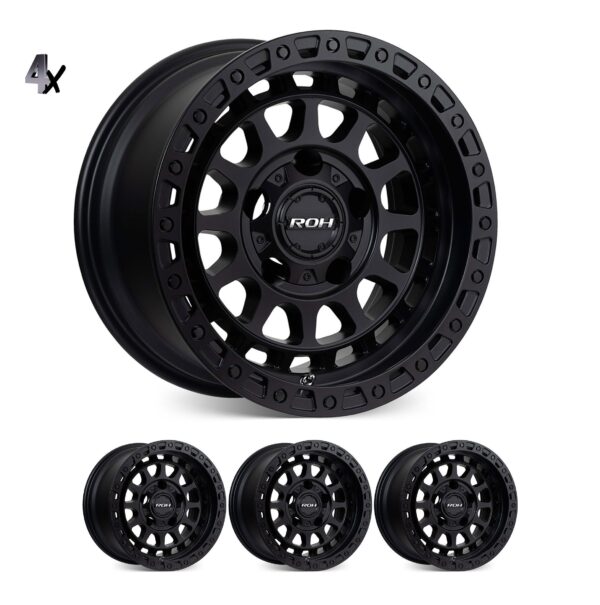 Prado 250 (18X9) 4x MATT BLACK ASSAULT WHEELS (6/139) +25 OFFSET