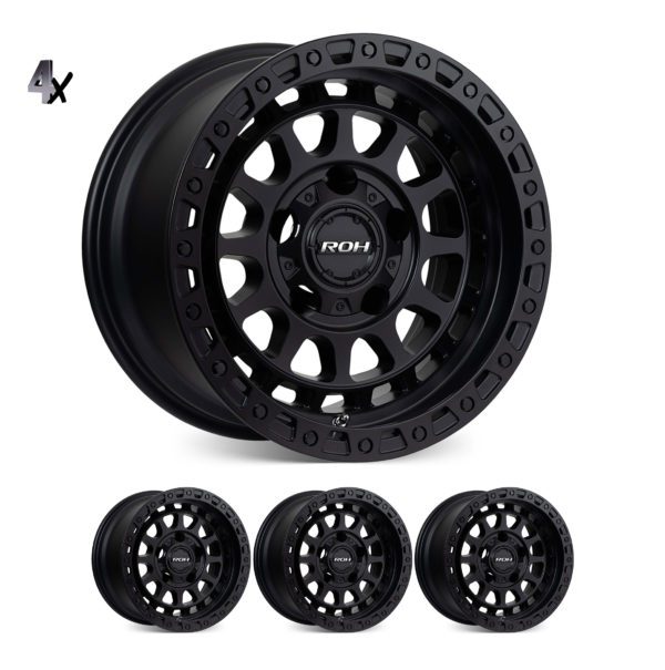 LC300 (18X9) 4x MATT BLACK ASSAULT WHEELS (6/139) +25 OFFSET