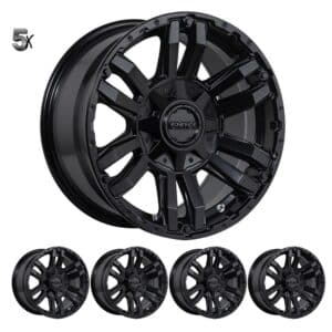 SILVERADO / SIERRA 1500 (17X9) RAID MATT BLACK BRONZE 4x ALLOY WHEELS (6/139) +12
