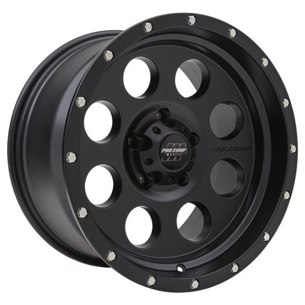 Pro Comp 45 Series Proxy, 17×9 Wheel with 5 on 5.5 Bolt Pattern – Satin Black