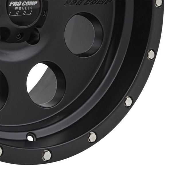 Pro Comp 45 Series Proxy, 17×9 Wheel with 5 on 5.5 Bolt Pattern – Satin Black