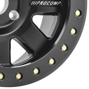 Pro Comp 75 Series Trilogy Race Beadlock Wheel, 17×9 with 5 on 150 Bolt Pattern – Satin Black