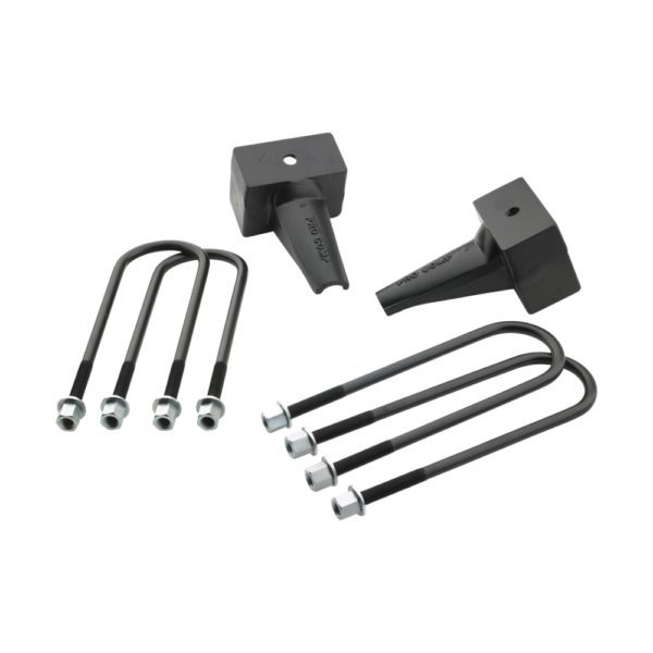 F250/F350 Pro Comp 4 Inch Rear Lift Block with U-Bolt Kit