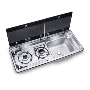 DOMETIC TWO-BURNER HOB AND SINK COMBO