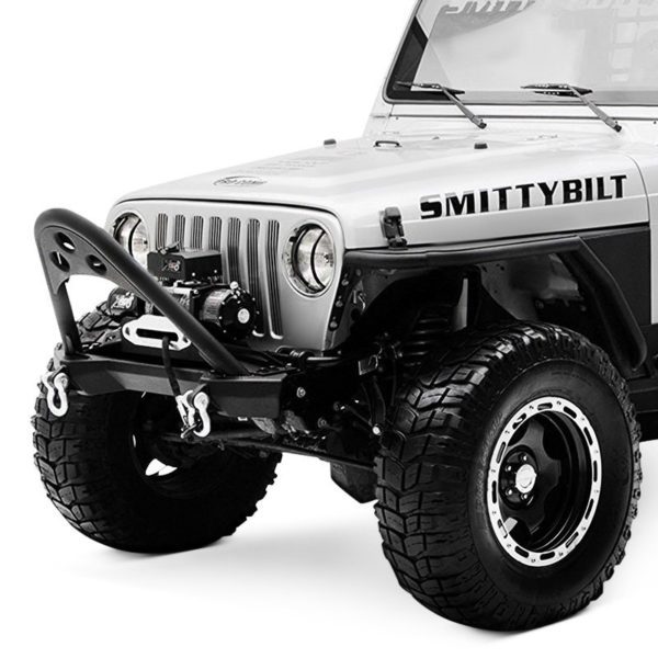 Jeep Wrangler TJ / YJ Front Stinger with D-ring Mounts (Black)