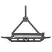 Jeep Wrangler TJ/YJ SRC Rear Bumper and Tire Carrier with Receiver Hitch (Black)