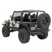 Jeep Wrangler TJ/YJ SRC Rear Bumper and Tire Carrier with Receiver Hitch (Black) - Image 3