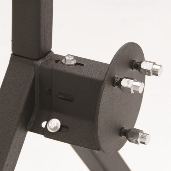 Jeep Wrangler TJ/YJ SRC Rear Bumper and Tire Carrier with Receiver Hitch (Black)