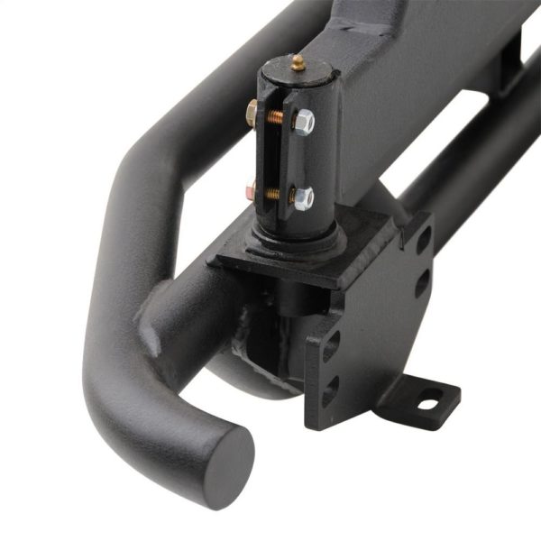 Jeep Wrangler TJ/YJ SRC Rear Bumper and Tire Carrier with Receiver Hitch (Black)